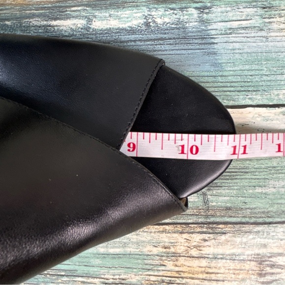 Franco Sarto Gabbey Slingback Sandals Womens 11M Black Leather Open Toe Dress - Picture 7 of 10